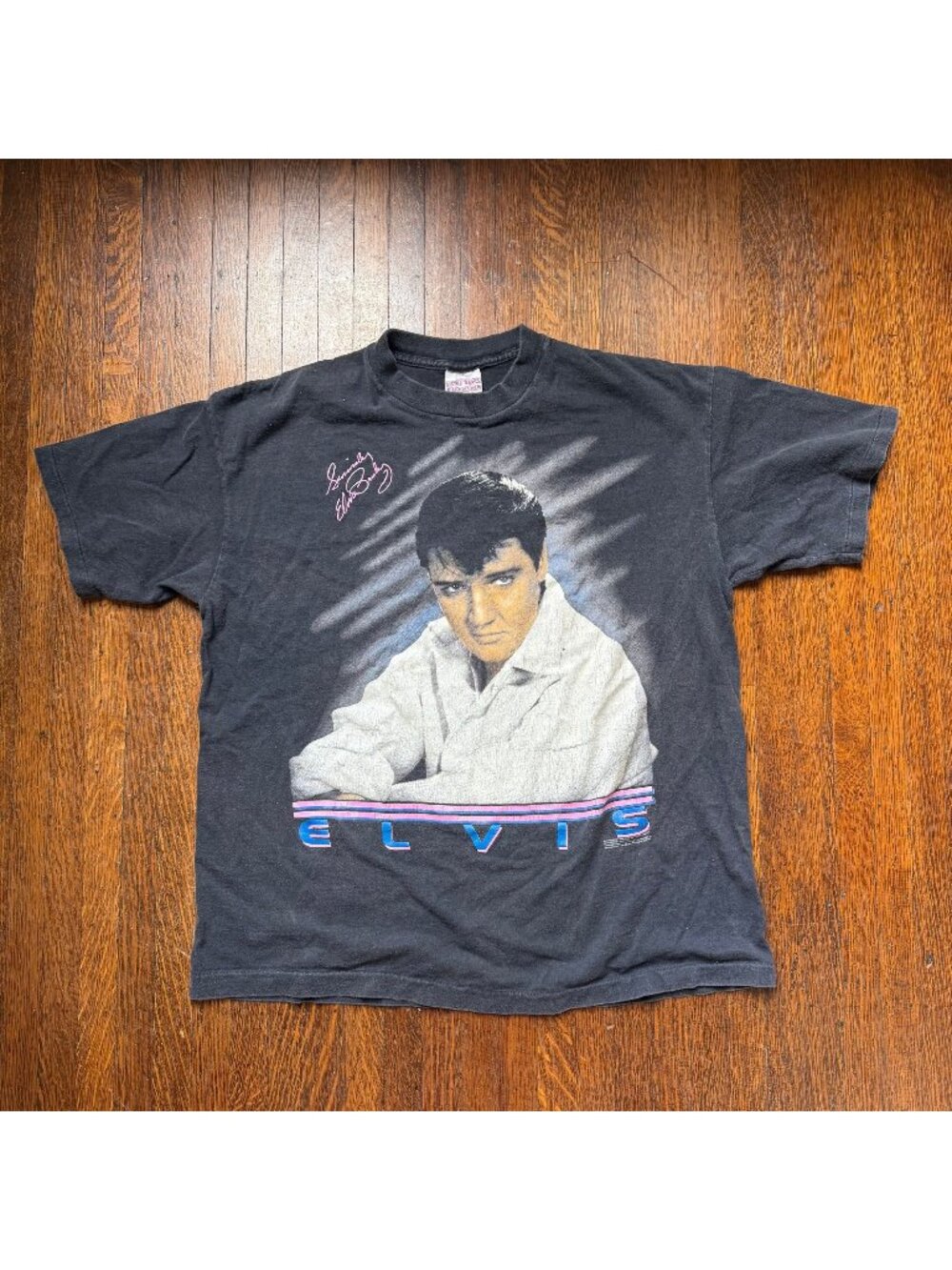 Vintage 1980s Sincerely Elvis Presley T-shirt, First Team All American by LMI XL